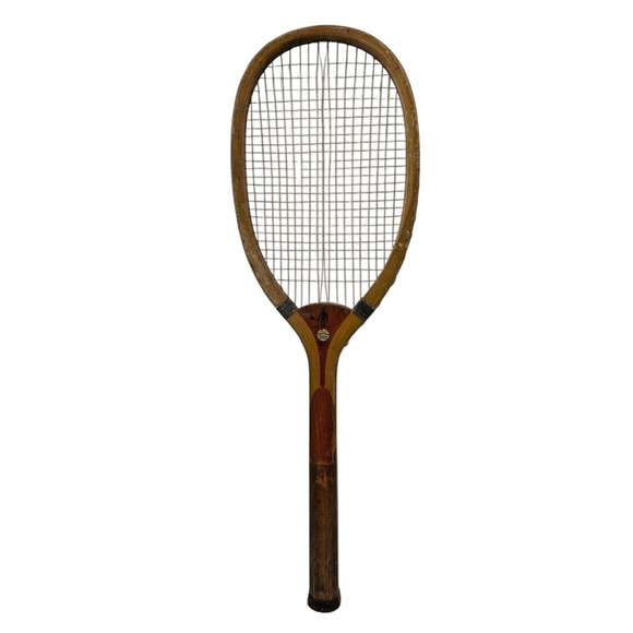 Antique 1900’s Wright & Ditson gut string Challenge Tennis Racket USA Pat - Picture 1 of 16